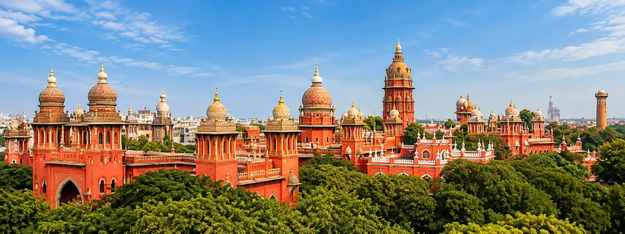 The Madras High Court building, Chennai